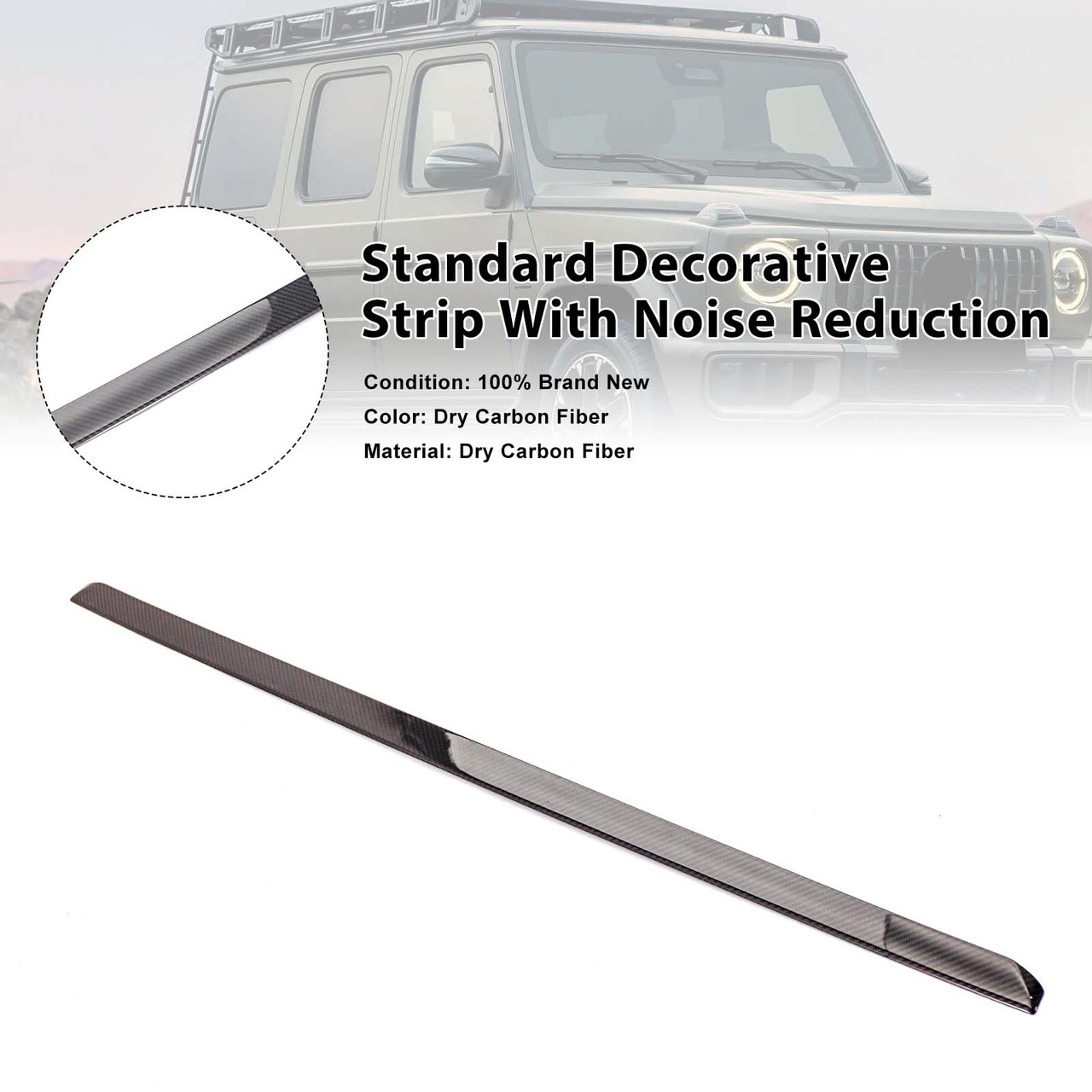 25 style Standard Decorative Strip With Noise Reduction Fit G Class Dry Carbon
