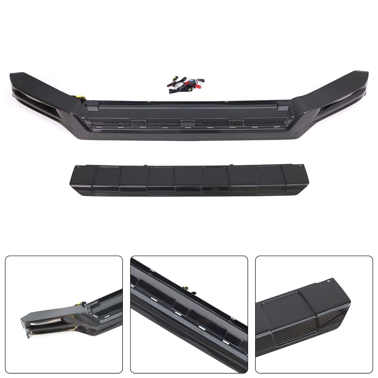 Carbon Fiber Front Bumper Lip Fit Mercedes Benz G-Class W464 W463A 2019-2023