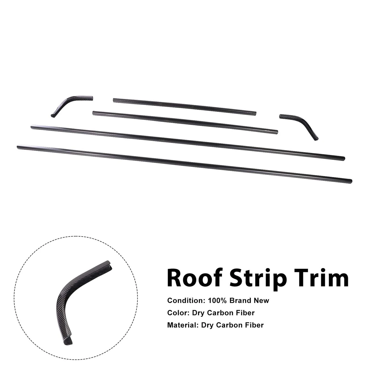 Dry Carbon Roof Strip Trim Fit Mercedes Benz G Class W464 W463A 2019-2023