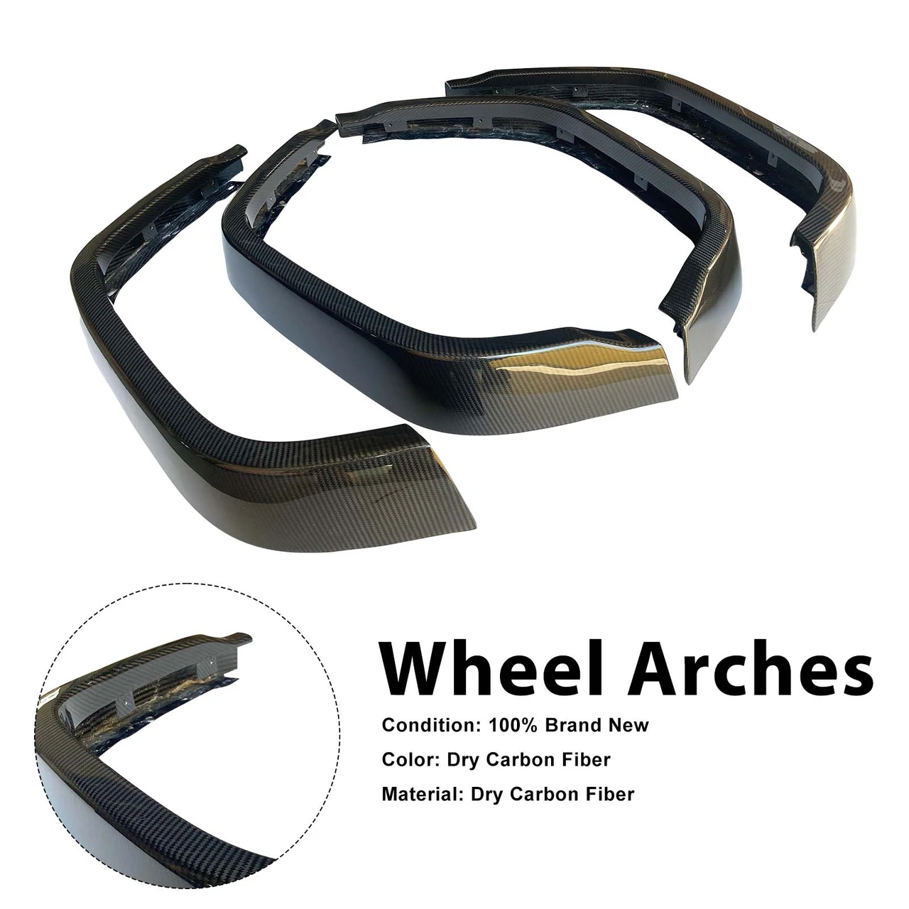 Dry Carbon Front Rear Wheel Arches Fit Mercedes Benz W464 W465 2019-2026
