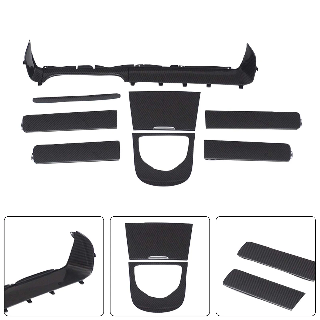 Dry Carbon Interior Dashboard Trim Fit Benz G-Class W463A W464 2019-2023