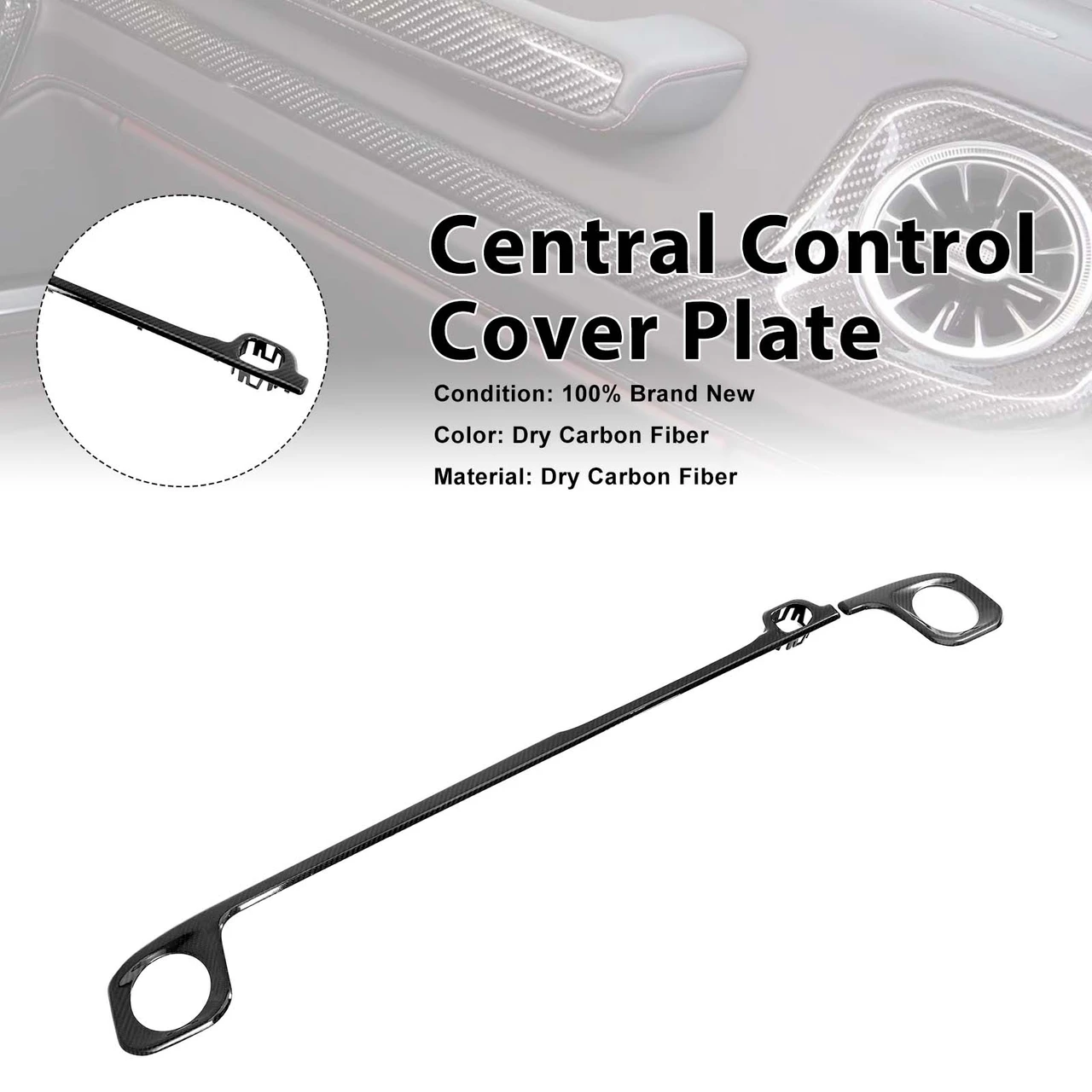 Carbon Fiber Central Control Cover Fit Mercedes G-Class W465 W464 2019-2026