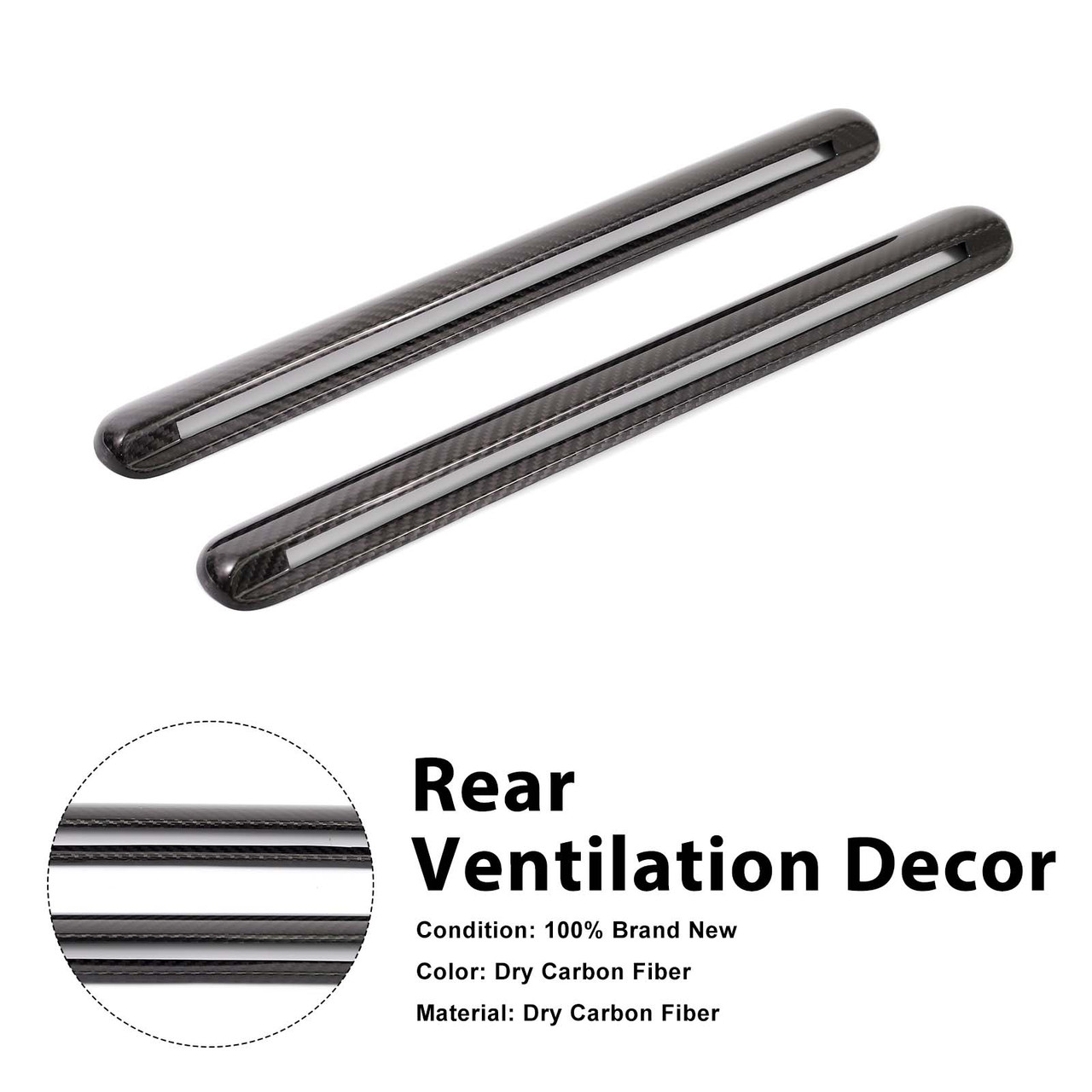Dry Carbon Side Air Vent Cover D-Pillar Fit Mercedes G-Class W464 2019-2023