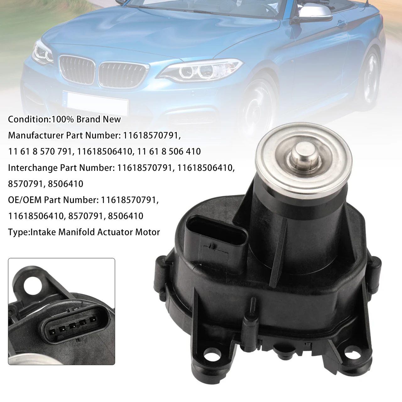 Intake Manifold Actuator Motor For BMW 3 5 7 Series X3 X5 MINI 11618570791