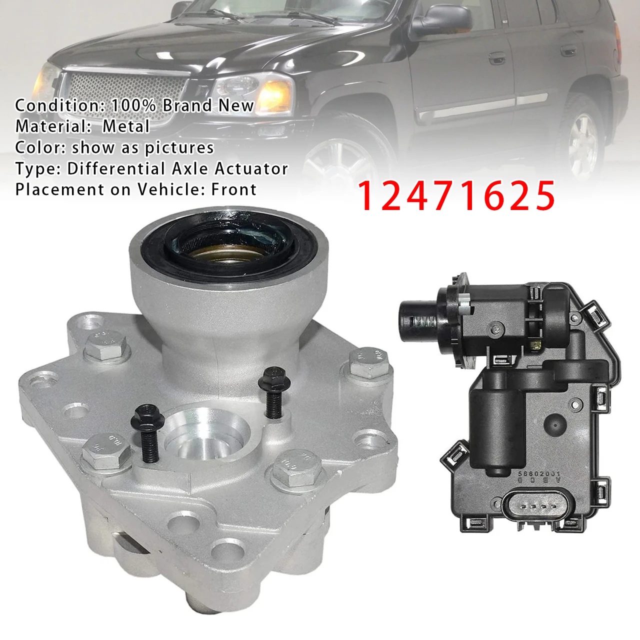 4WD Front Differential Axle Actuator Disconnect Housing For Trailblazer 02-2009