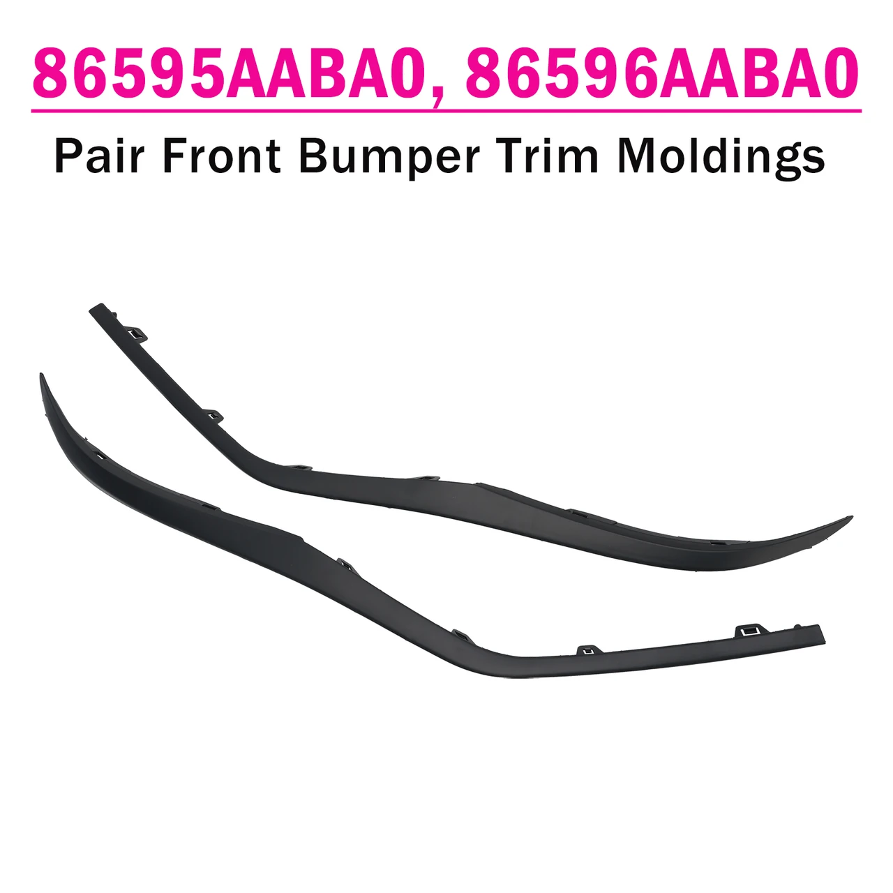 Pair Front Bumper Trim Moldings Left & Right for Hyundai Elantra 2024-2025