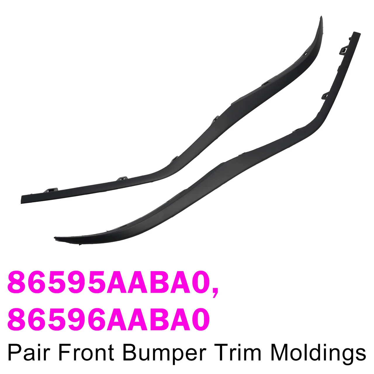 Pair Front Bumper Trim Moldings Left & Right for Hyundai Elantra 2024-2025