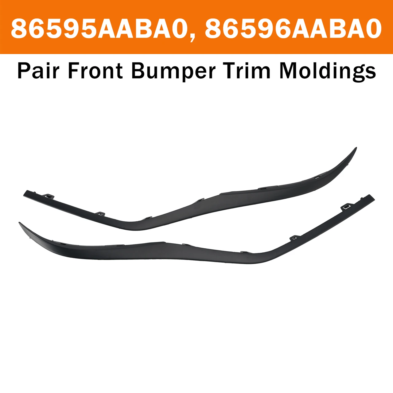 Pair Front Bumper Trim Moldings Left & Right for Hyundai Elantra 2024-2025