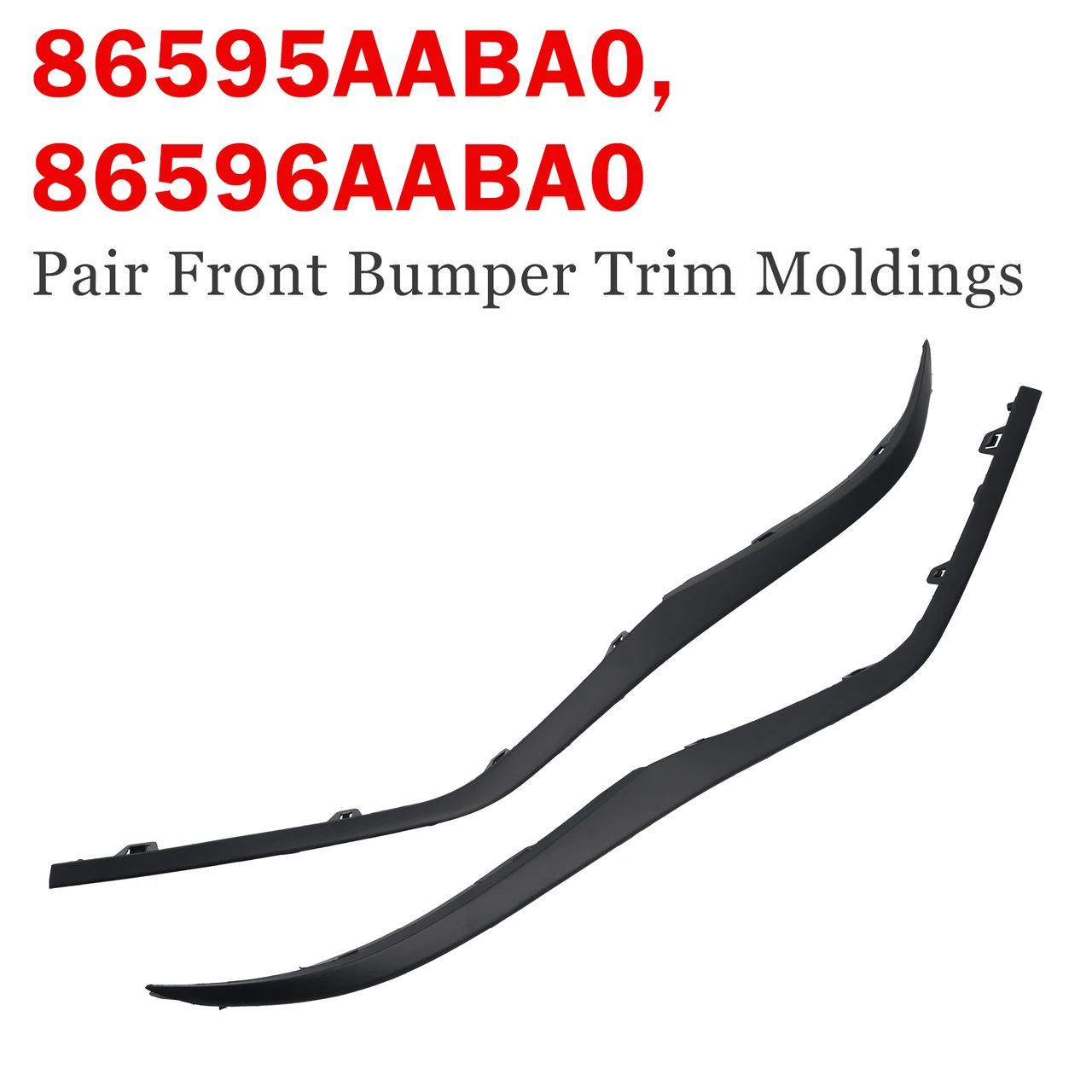 Pair Front Bumper Trim Moldings Left & Right for Hyundai Elantra 2024-2025