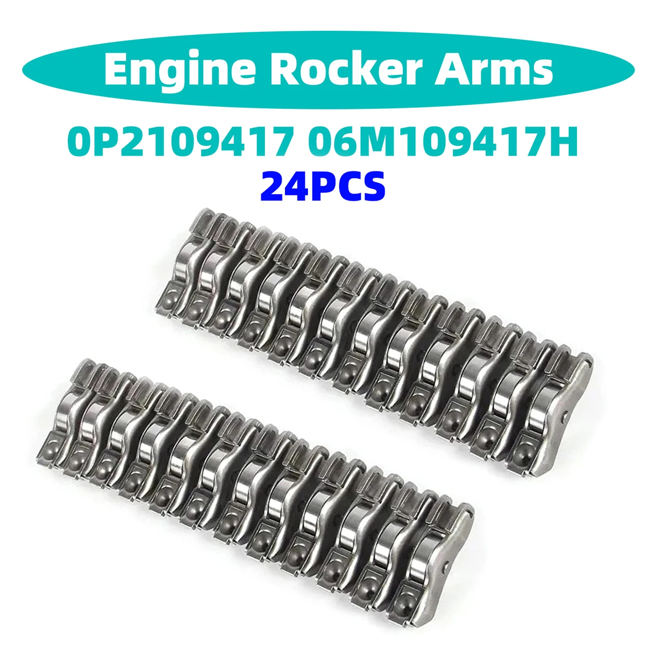 24PCS Engine Rocker Arms for Audi 3.0L V6 2018-2024 0P2109417 06M109417H