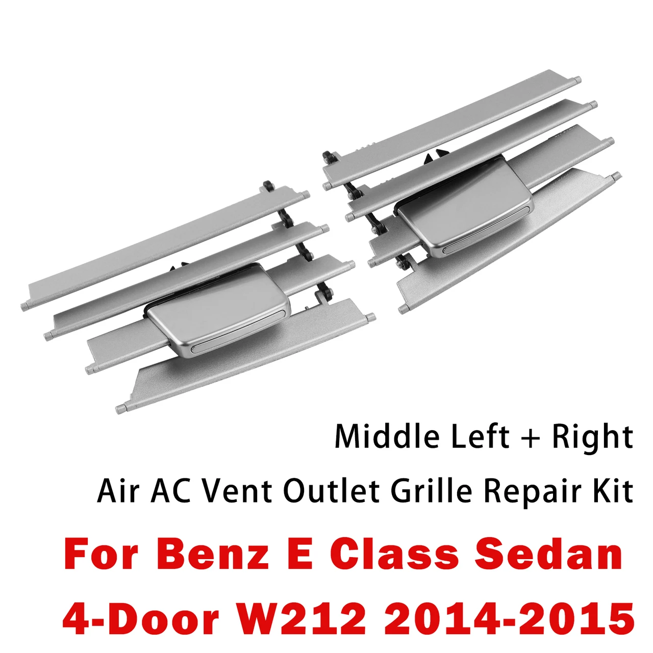 Middle Left + Right Air Vent Repair Kit For Benz E Class W212 2014-2017