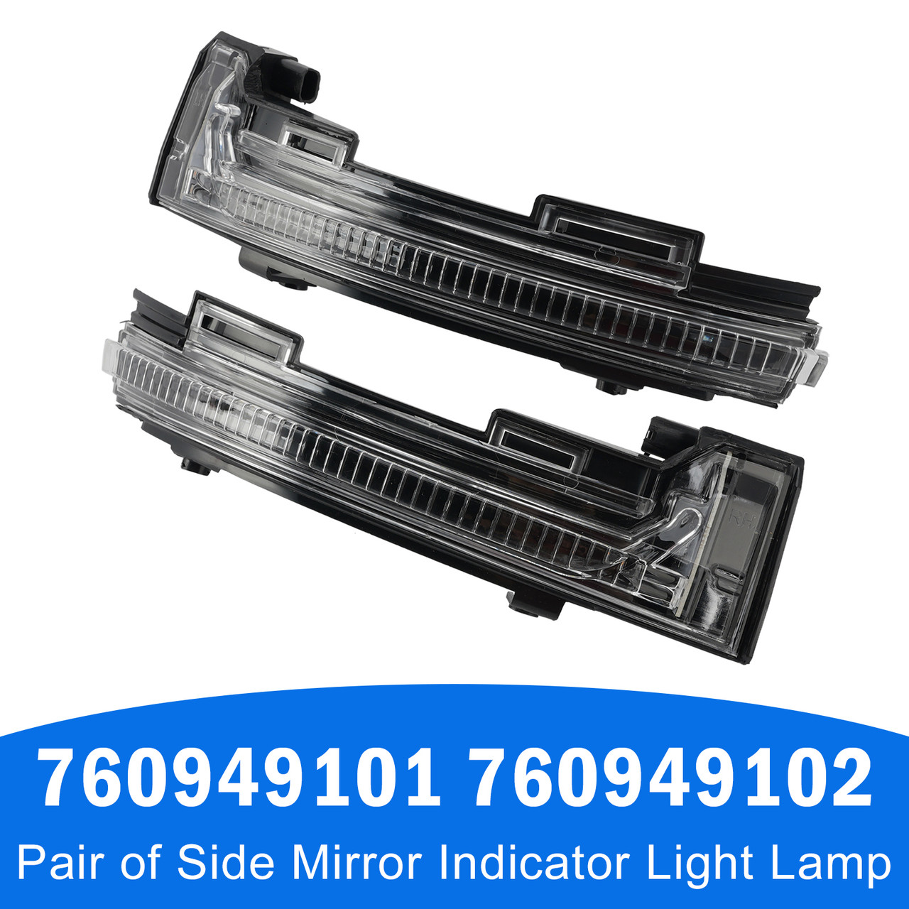 Pair of Side Mirror Indicator Light Lamp for VW Touareg III CR 2018-2023