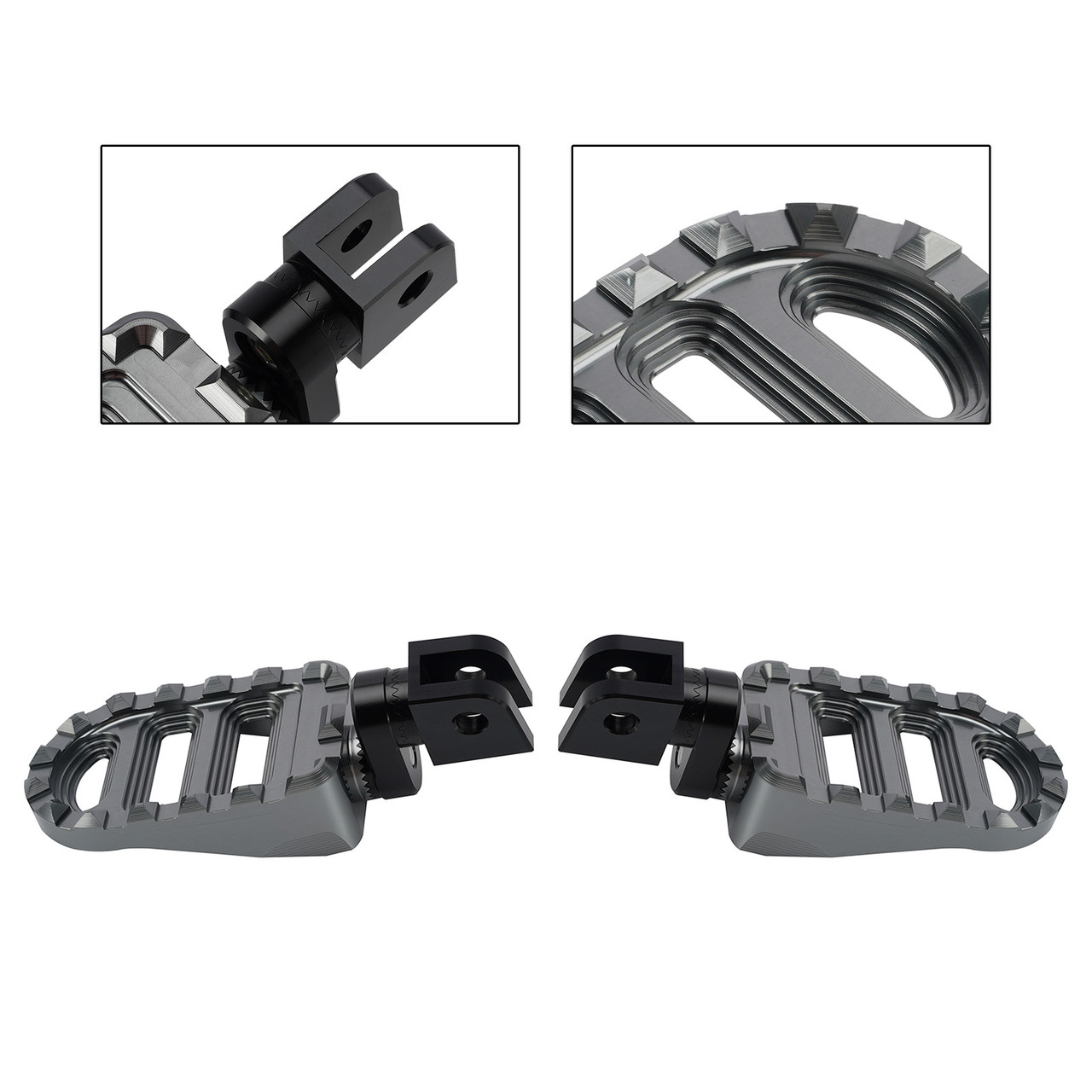 Front Footrests Foot Pegs fit for Honda NC750X NC750S 2016-2025 Gray
