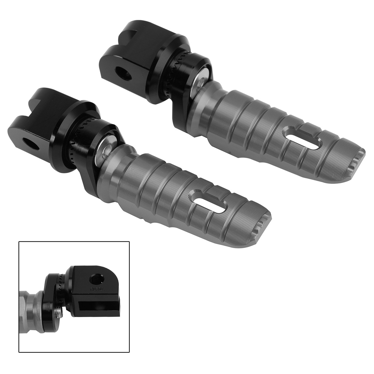 Front Footrests Foot Pegs fit for Speed 400 23-26 Thruxton 400 2026 Gray