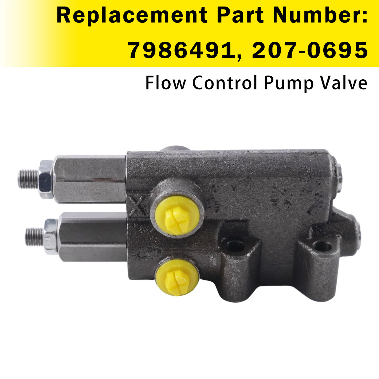 7986491 Flow Control Pump Valve For Rexroth Caterpillar E345D E330D Excavator