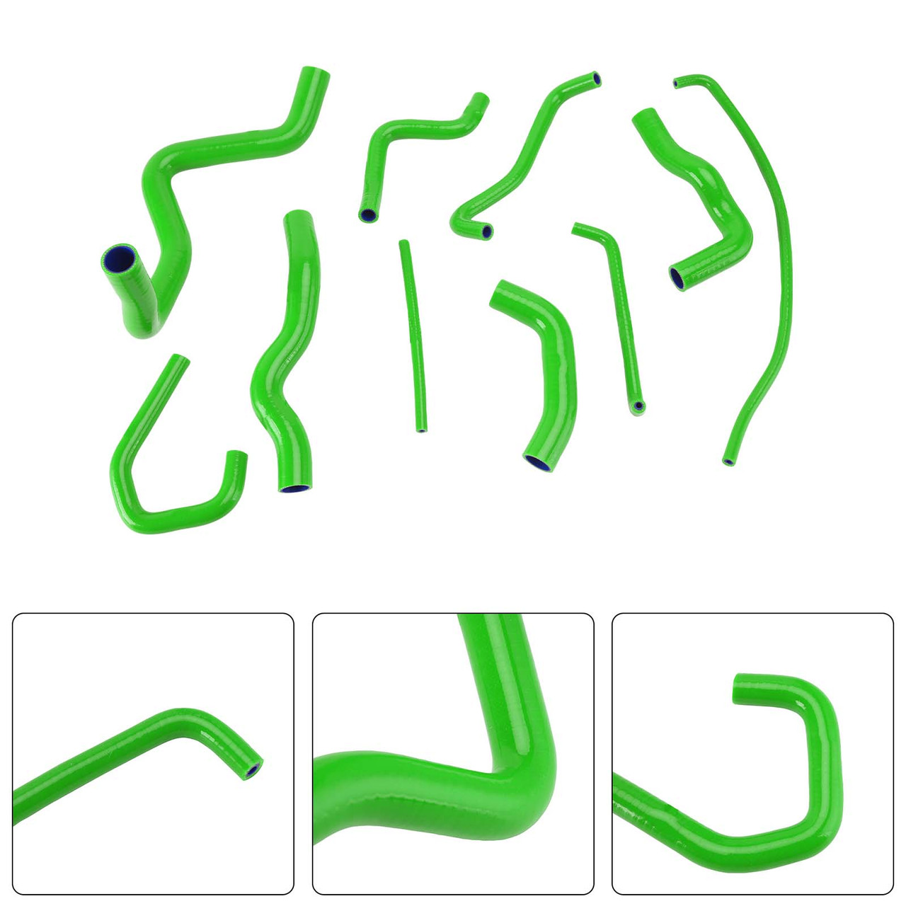 Silicone Radiator coolant Hose kit For Kawasaki Ninja 636 ZX-6R 09-26 Green