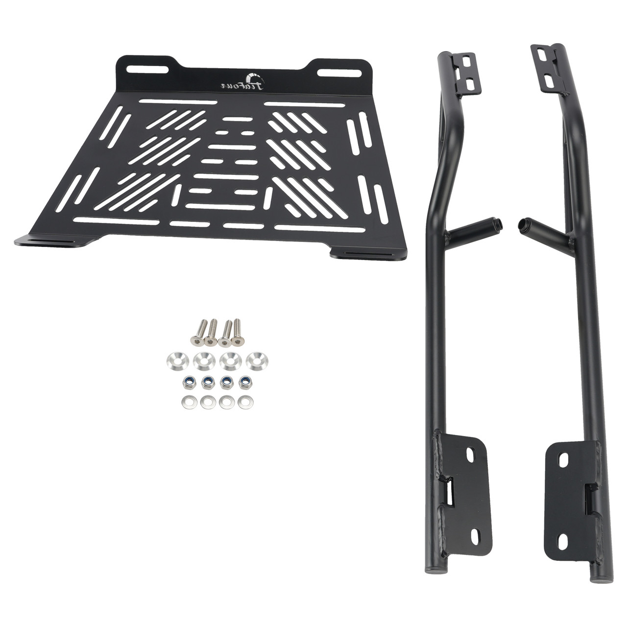Black Rear Luggage Rack Enlargement Plate For Yamaha Tracer 700 / GT 2016-2020