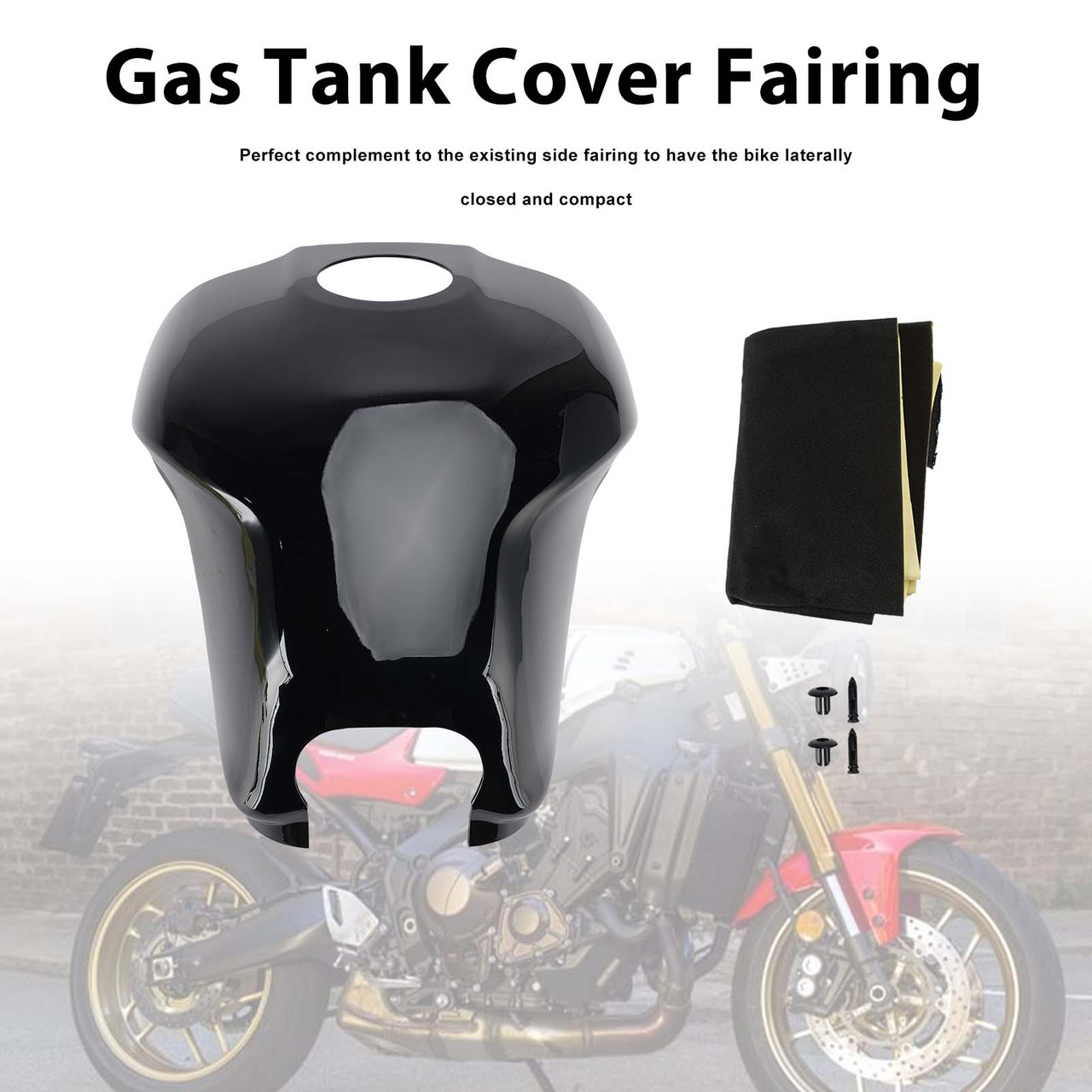 Rear Gas Tank Cover Fairing Protector For Yamaha XSR900 2022-2025 Black