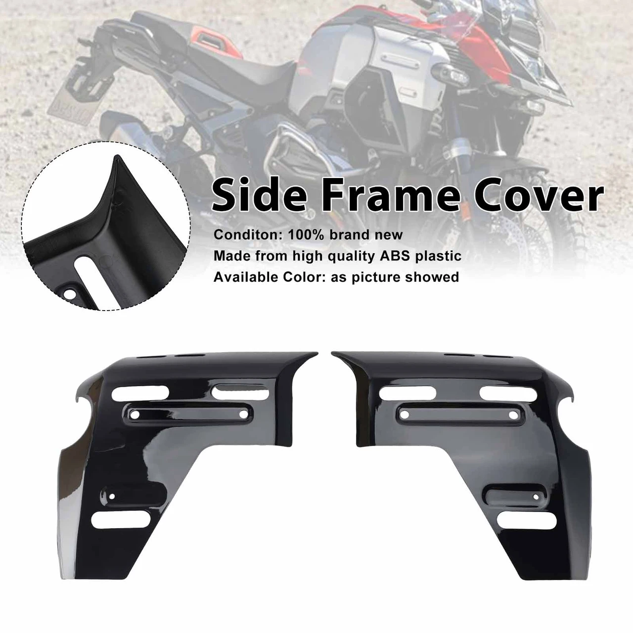 Side Frame Panel Fairings Cover For BMW R1300GS ADV 2025-2026 Black