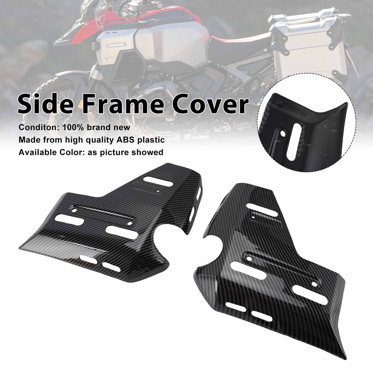 Side Frame Panel Fairings Cover For BMW R1300GS ADV 2025-2026 Carbon