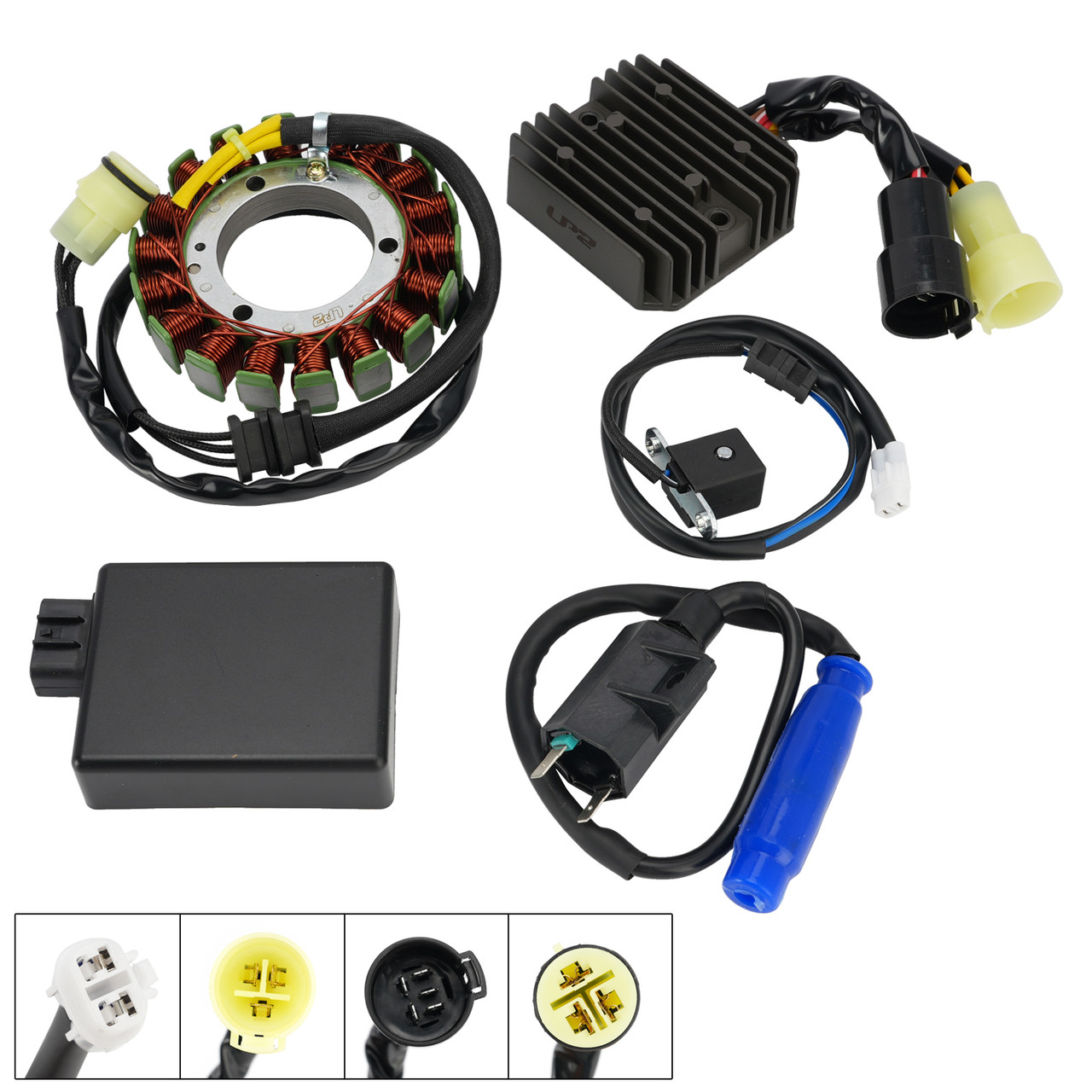 Stator Regulator CDI Box Ignition Coil For Kawasaki Prairie 400 KVF400 1999-02