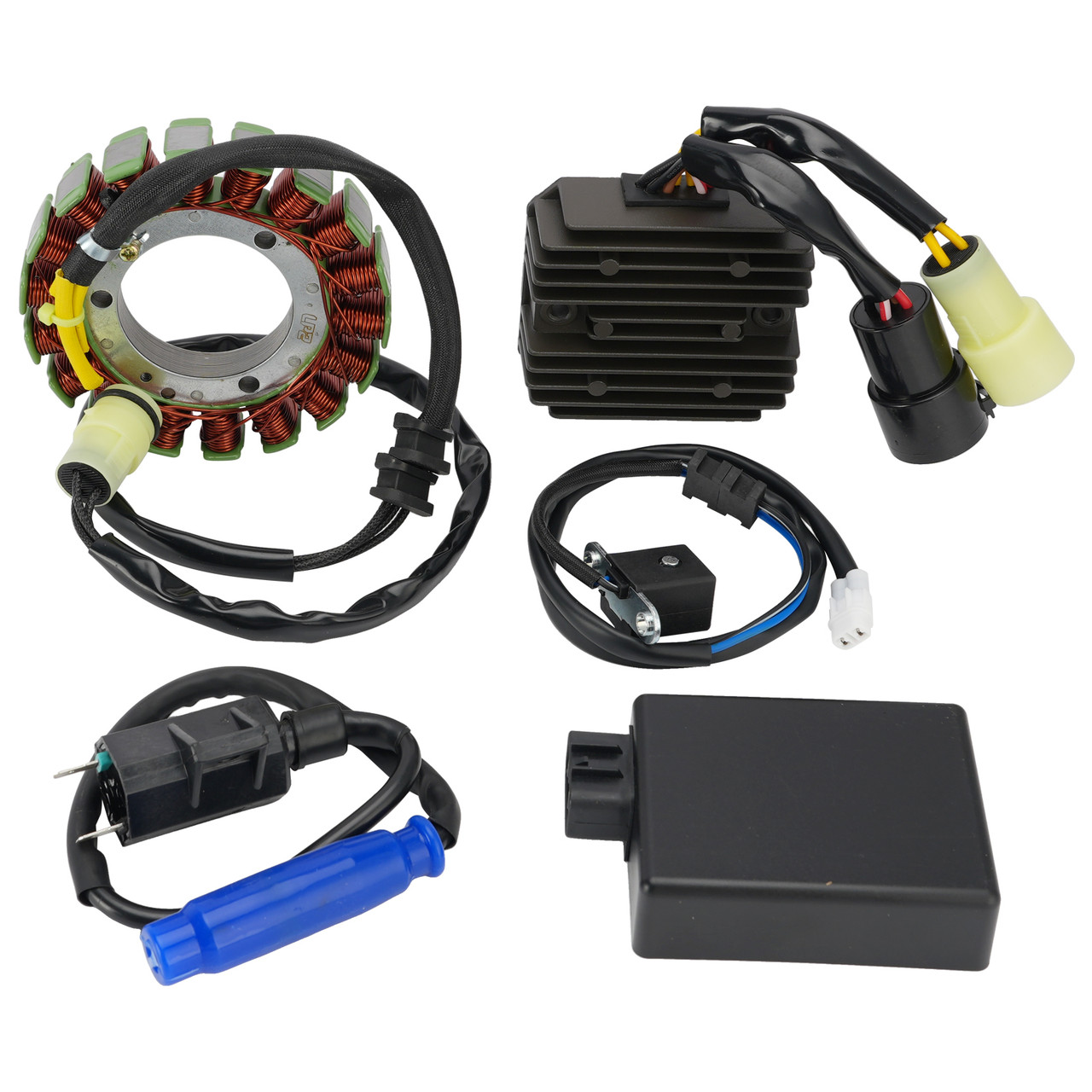 Stator Regulator CDI Box Ignition Coil For Kawasaki Prairie 400 KVF400 1999-02