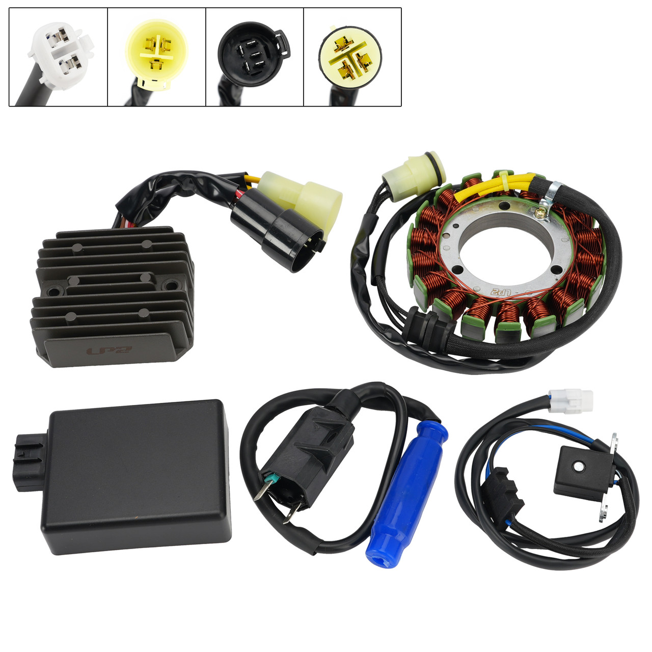 Stator Regulator CDI Box Ignition Coil For Kawasaki Prairie 400 KVF400 1999-02