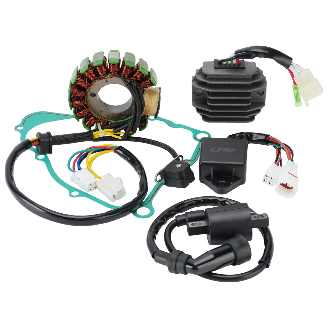 Stator Regulator CDI Box Ignition Coil For Yamaha Timberwolf 250 YFB250FW 97-01