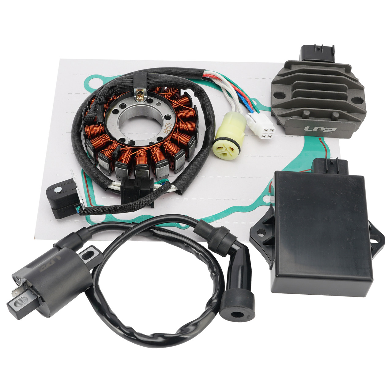 Stator Regulator CDI Box Ignition Coil For Yamaha Bear Tracker 250 YFM250X 01-04