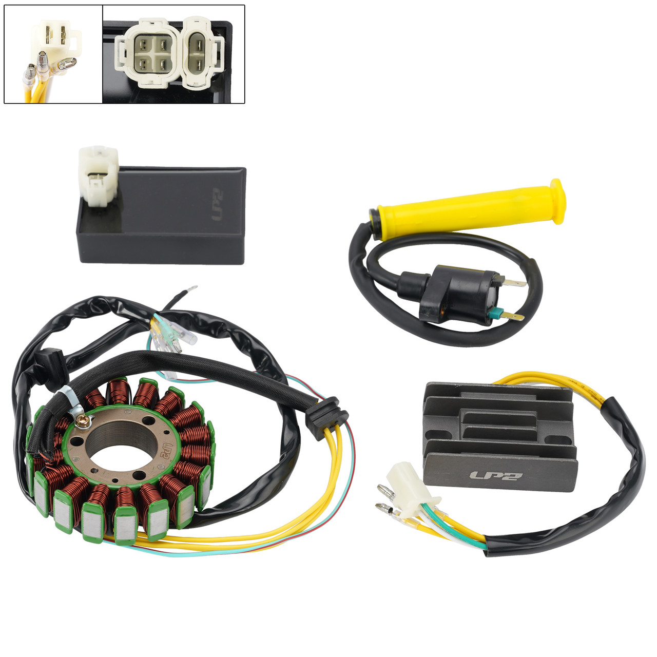 Stator Regulator CDI Box Ignition Coil Kit For Honda XLR250R MD22 1990 1991 1992