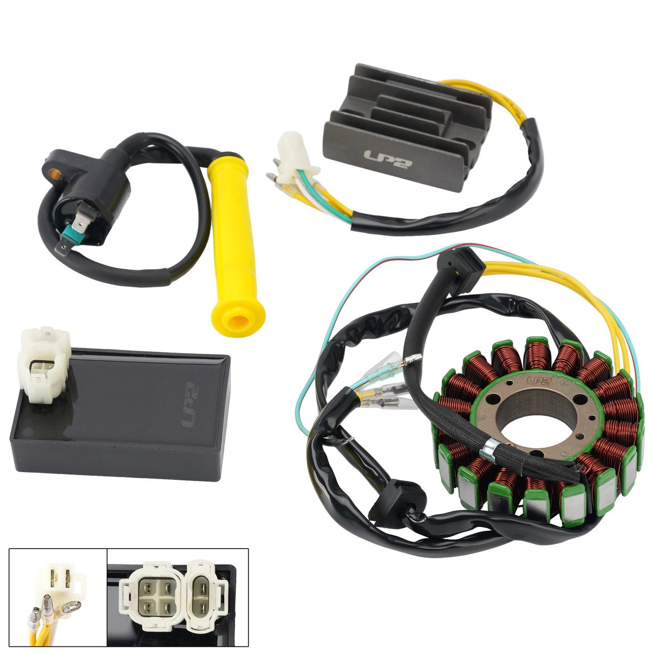 Stator Regulator CDI Box Ignition Coil Kit For Honda XLR250R MD22 1990 1991 1992