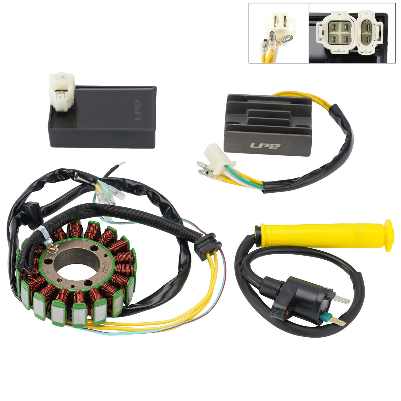 Stator Regulator CDI Box Ignition Coil Kit For Honda XLR250R MD22 1990 1991 1992