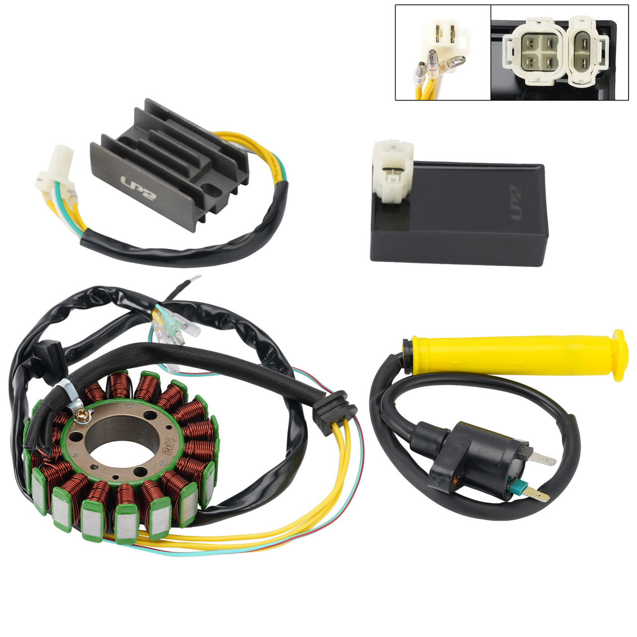 Stator Regulator CDI Box Ignition Coil Kit For Honda XLR250R MD22 1990 1991 1992