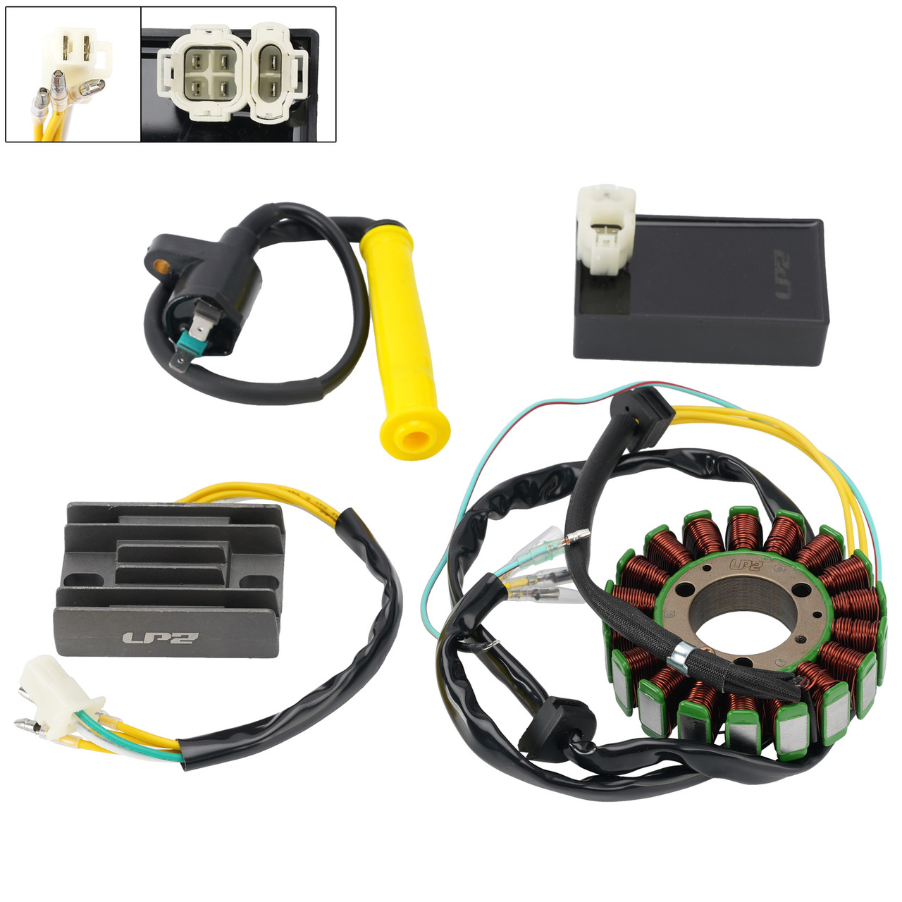 Stator Regulator CDI Box Ignition Coil Kit For Honda XLR250R MD22 1990 1991 1992