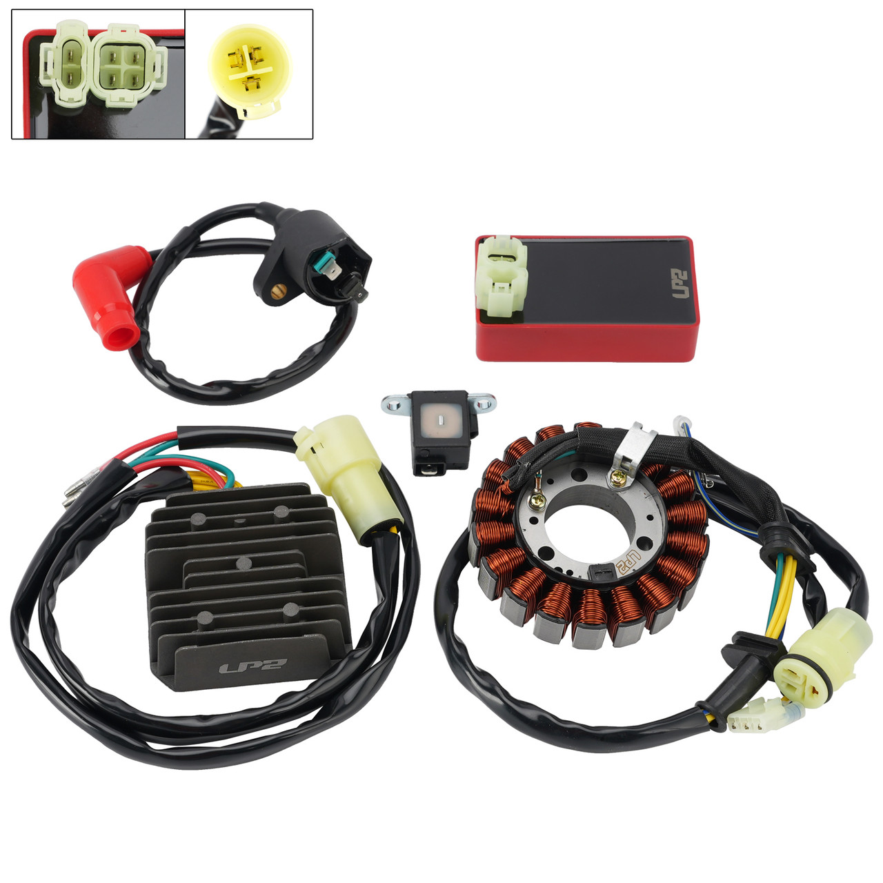 18-Pole Stator Regulator CDI Box Ignition Coil For Honda TRX300 Fourtrax 1994-97