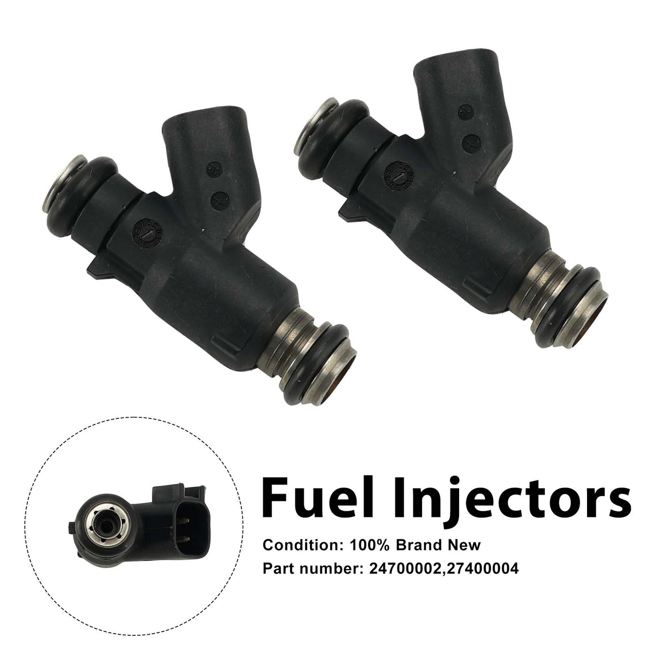 2PC 24700002 Fuel Injectors 27400004 Fits For SE 62mm ETC SE 58mm ETC 6.2 g/s