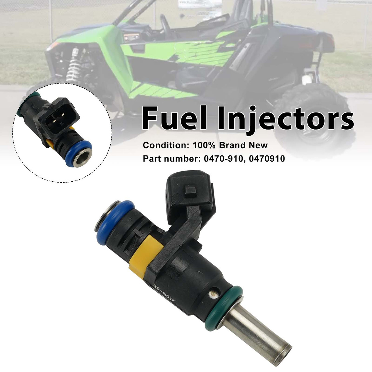 Fuel Injectors 0470-910 For Arctic Cat WILDCAT 1000 2012-2016
