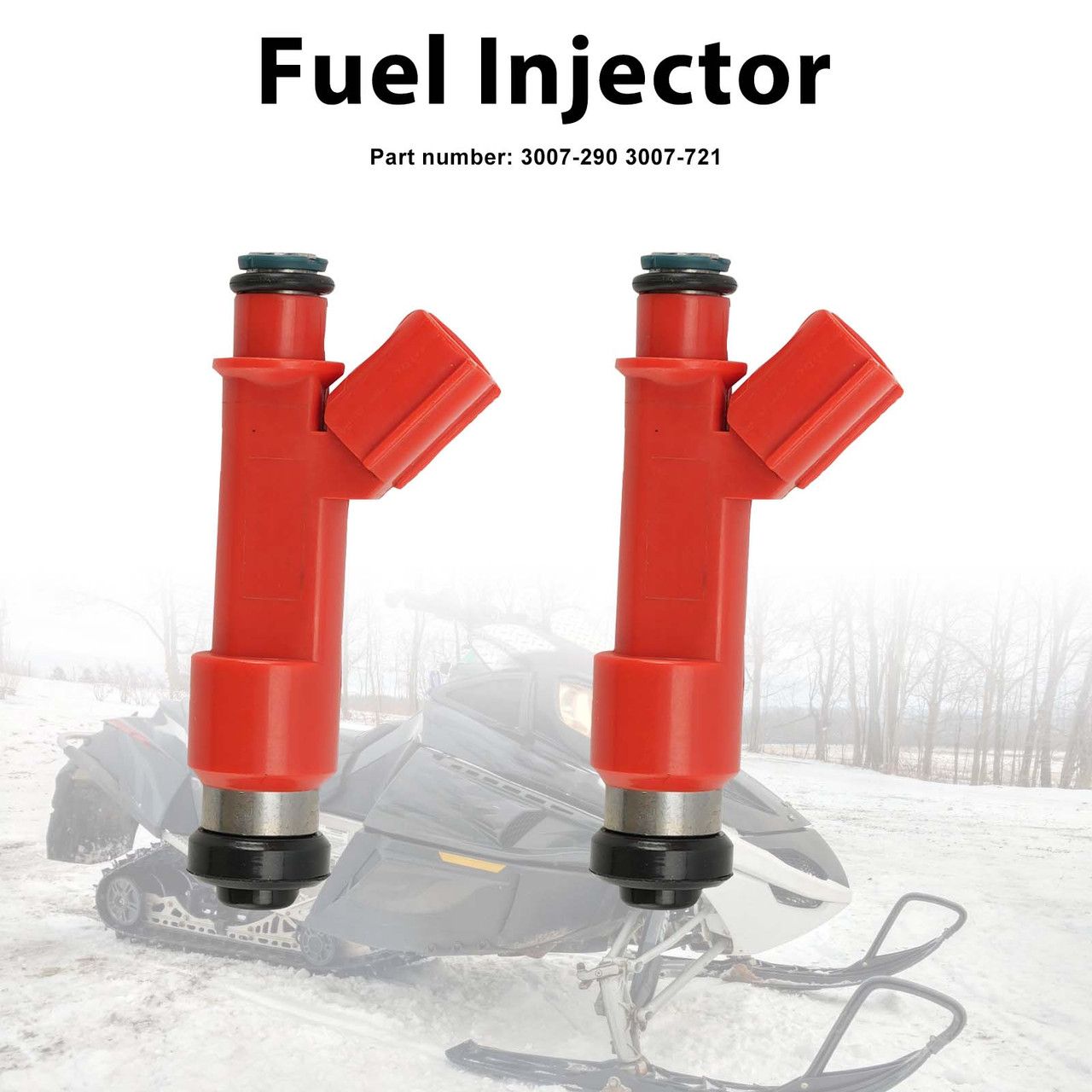 2PC 3007-721 Fuel Injectors 3007-290 For Arctic Cat F1000 M1000 2007-2011