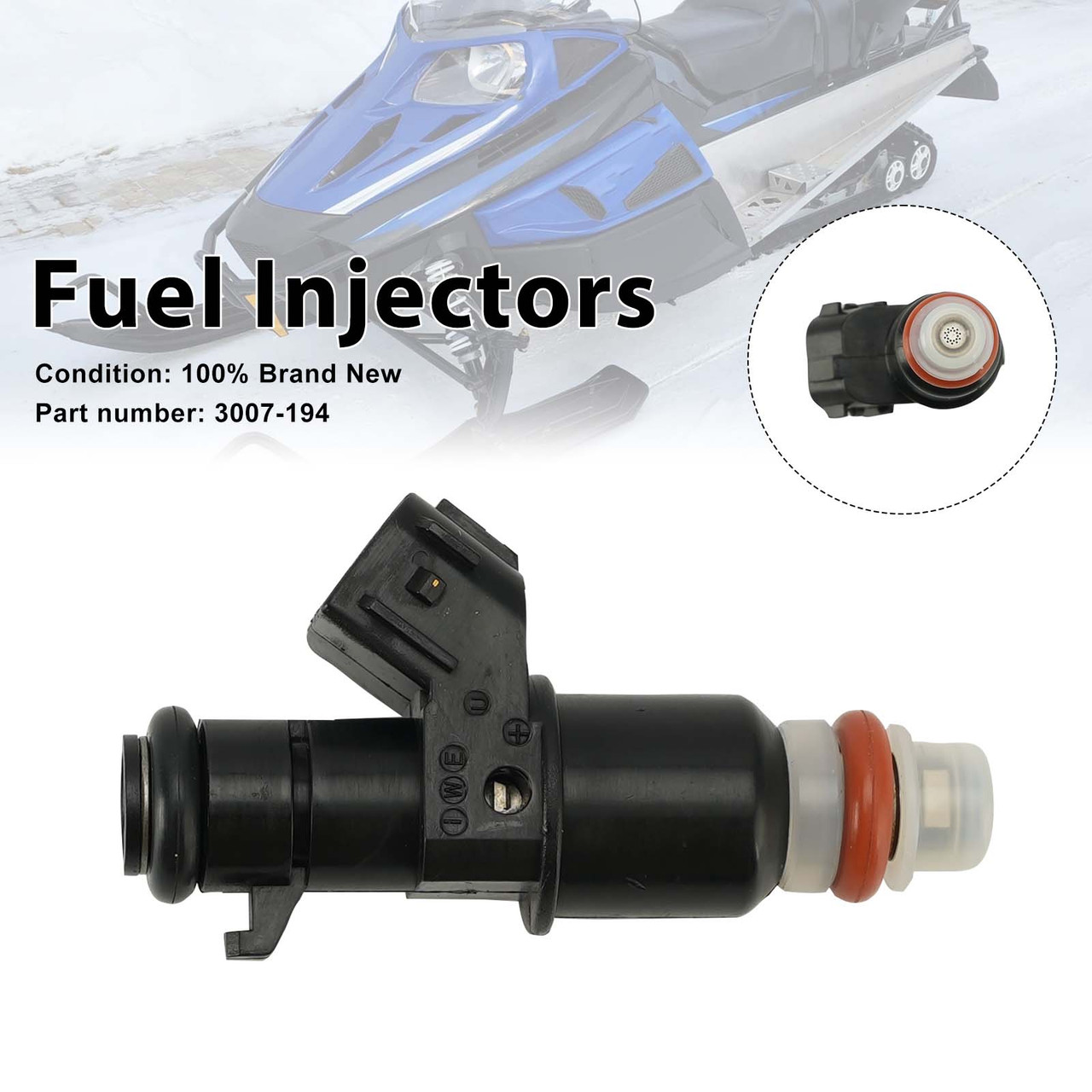 Fuel Injectors 3007-194 For Arctic Cat Bearcat Z1 09-14 TZ1 08-14 ZR5000 14-17