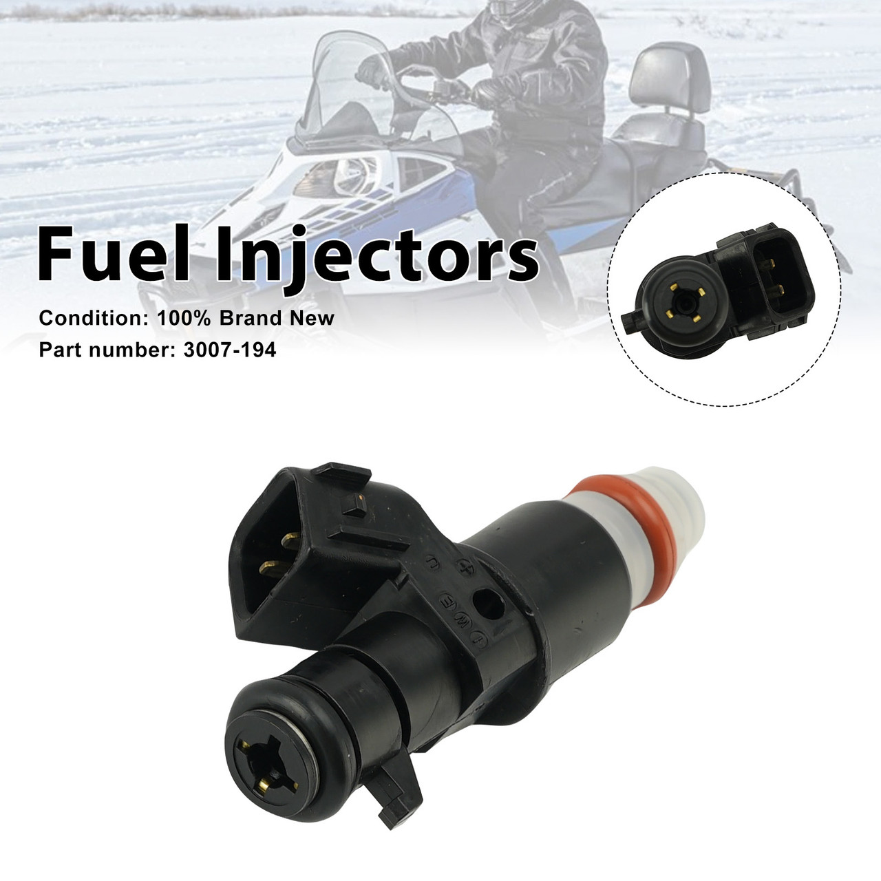 Fuel Injectors 3007-194 For Arctic Cat Bearcat Z1 09-14 TZ1 08-14 ZR5000 14-17