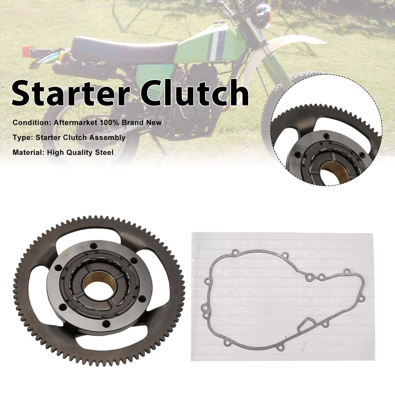 One Way Starter Clutch Kit For Kawasaki KL650 KLR650 42034-1094 13216-0044