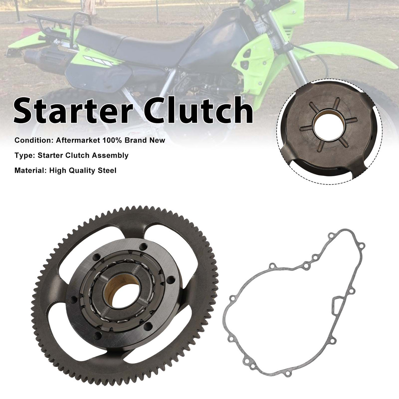 One Way Starter Clutch Kit For Kawasaki KL650 KLR650 42034-1094 13216-0044