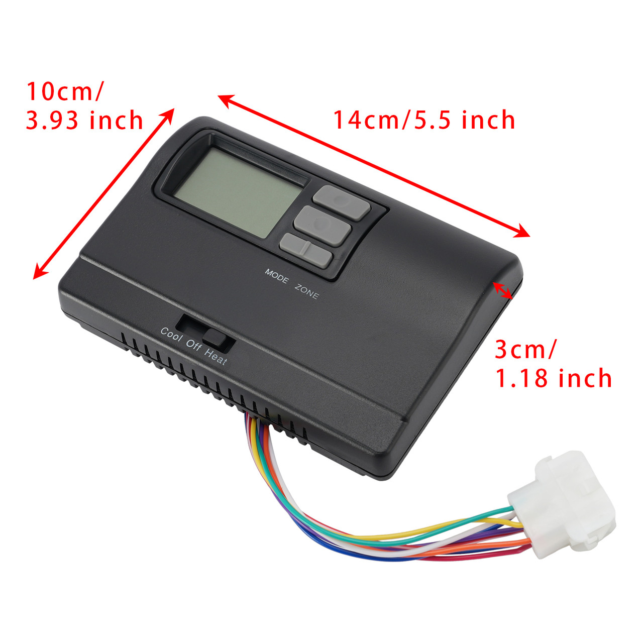 8330D3351 Digital Thermostat Rv Thermostat Heat/Cool Wall-Mount BLK For Coleman