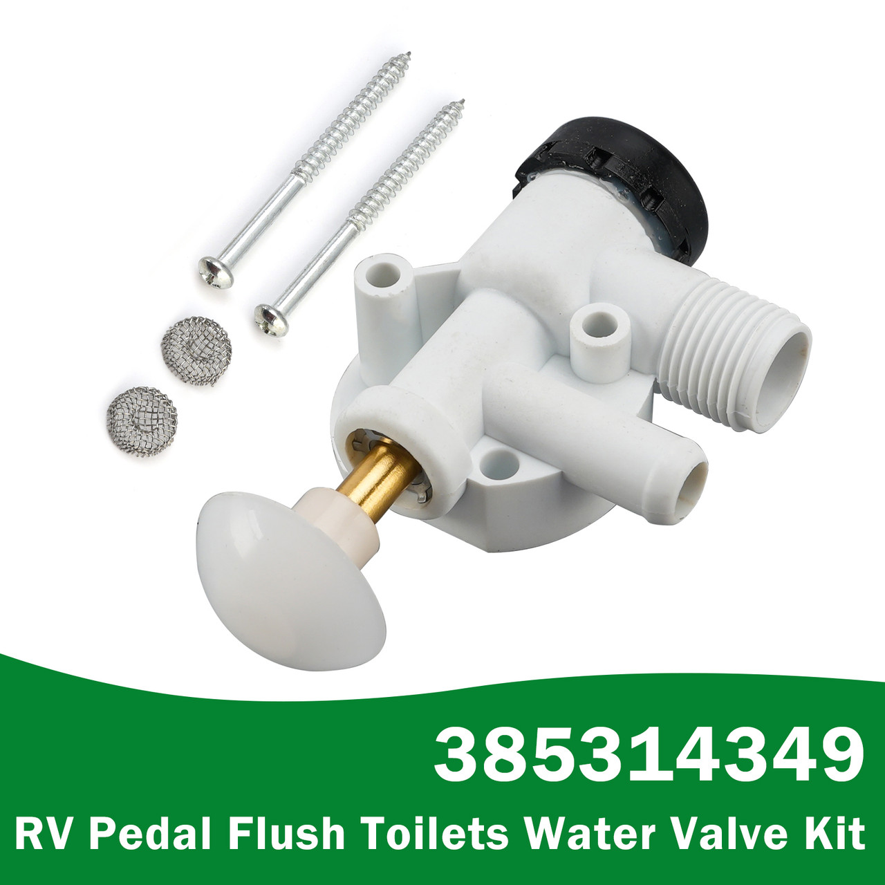 385314349 RV Pedal Flush Toilets Water Valve Kit for Dometic Sealand