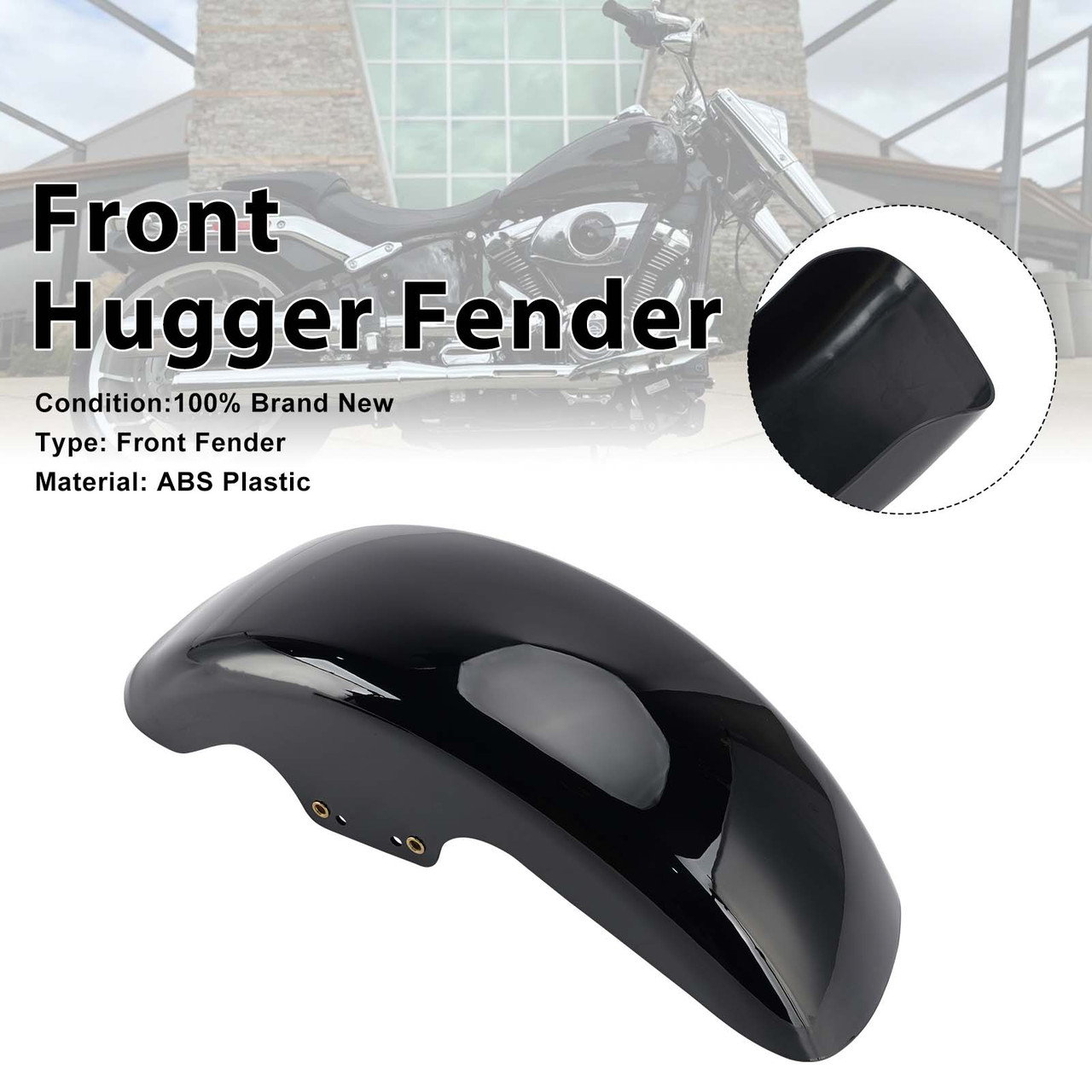 Front Hugger Fender For Softail FLFB 18-20 25-26 FLFBS 2018-2024
