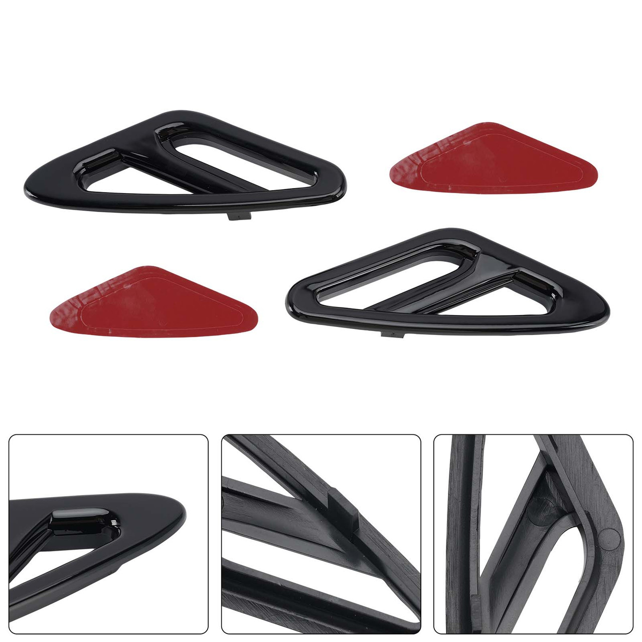Front Fender Accent Trim For Honda GL1800 Goldwing 1800 2001-2017 Black
