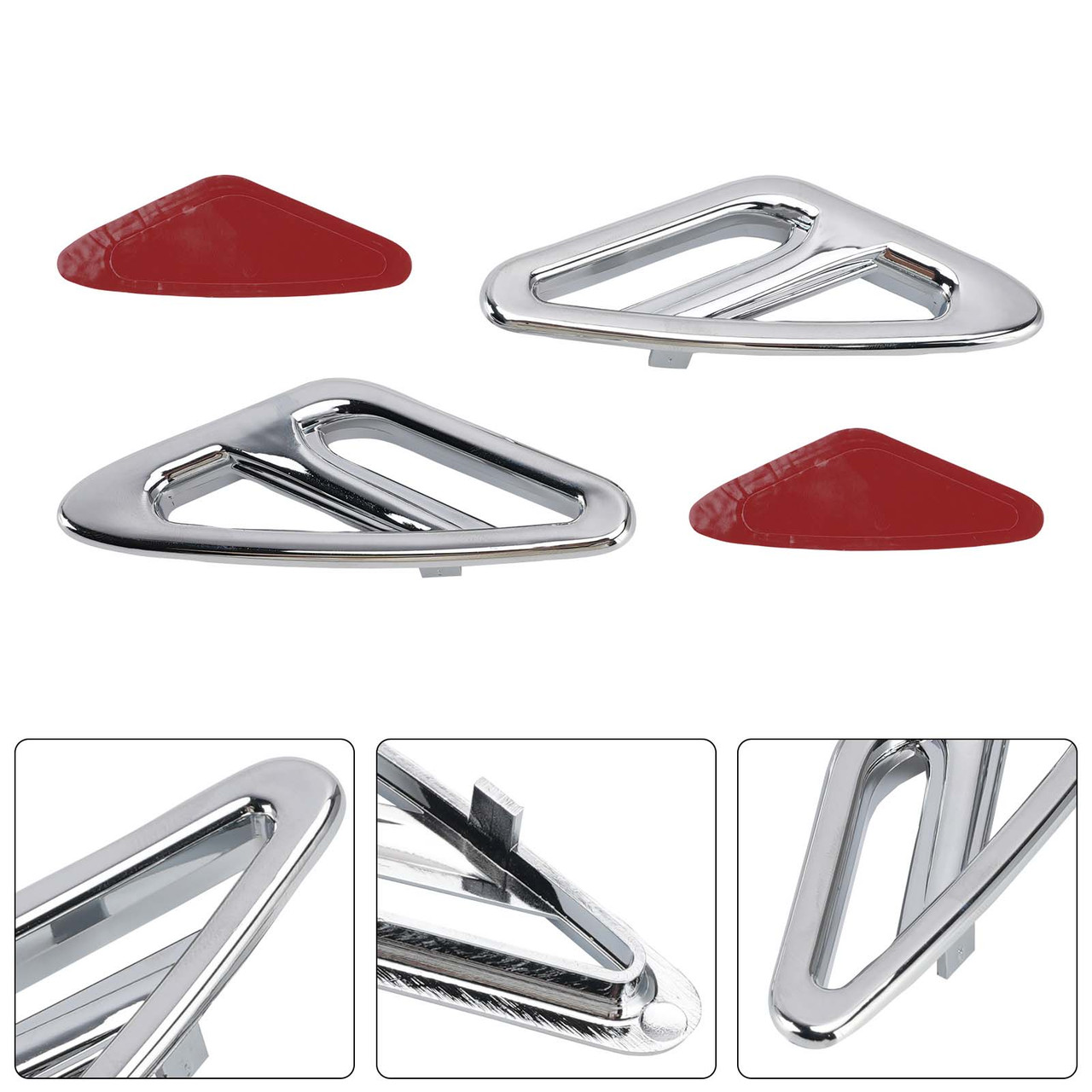 Front Fender Accent Trim For Honda GL1800 Goldwing 1800 2001-2017 Chrome