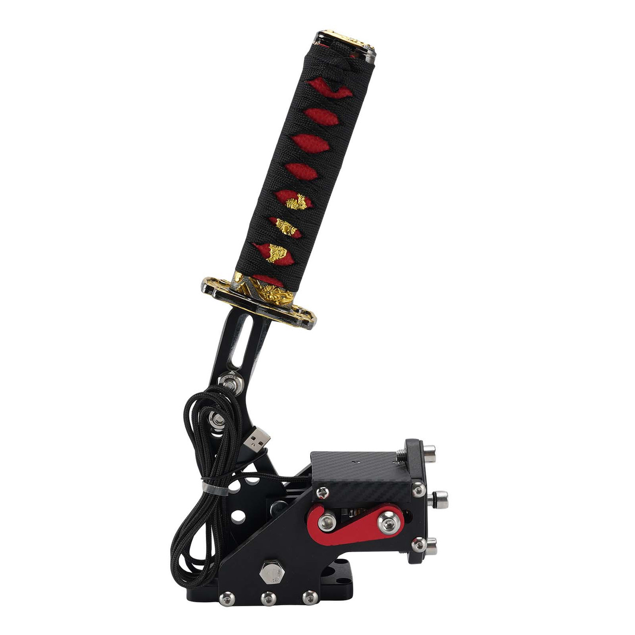 14Bit PC USB3.0 SIM Handbrake Sword Hilt for Racing Games Steering Wheel Stand