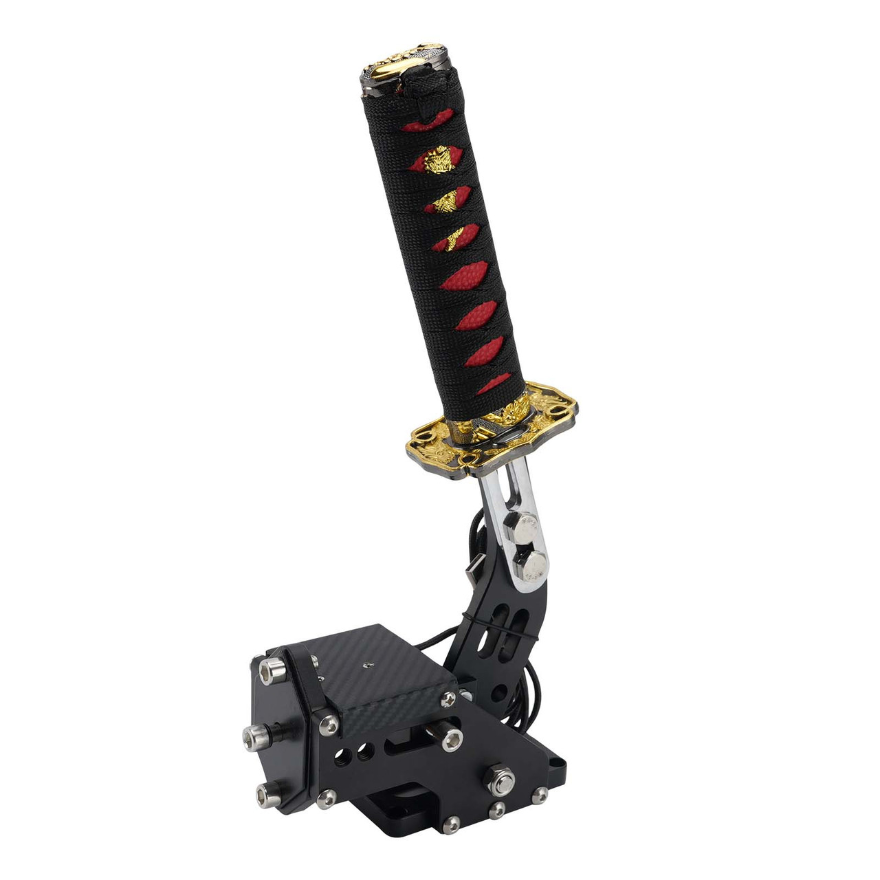 14Bit PC USB3.0 SIM Handbrake Sword Hilt for Racing Games Steering Wheel Stand