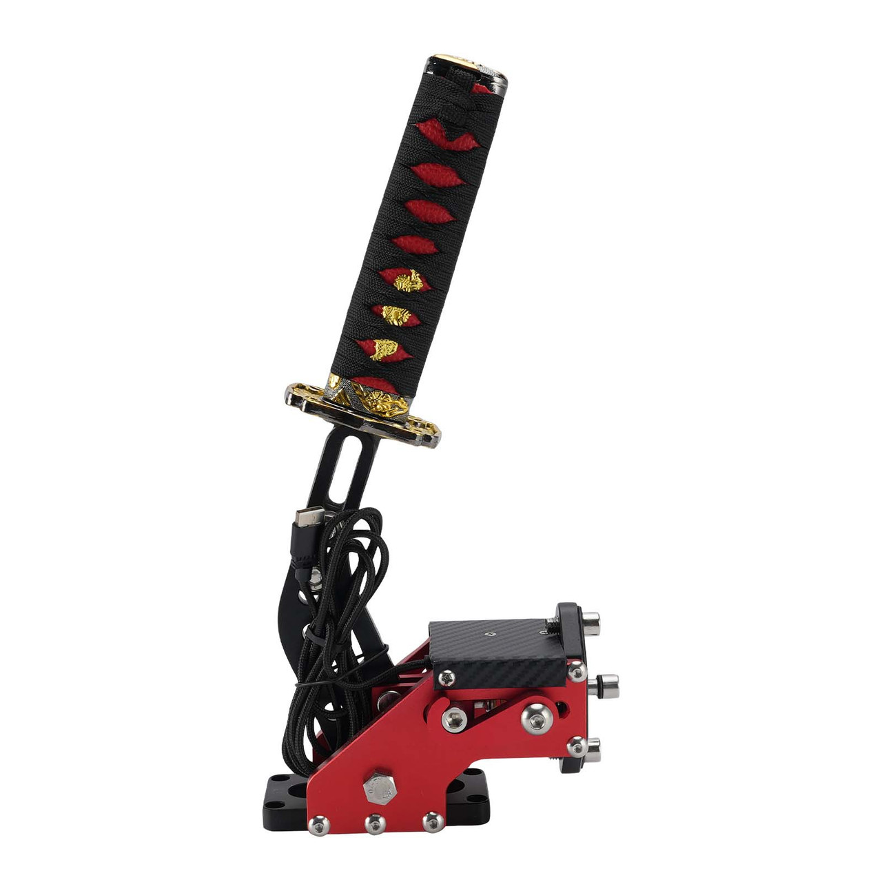 14Bit PC USB3.0 SIM Handbrake Sword Hilt for Racing Games Steering Wheel Stand